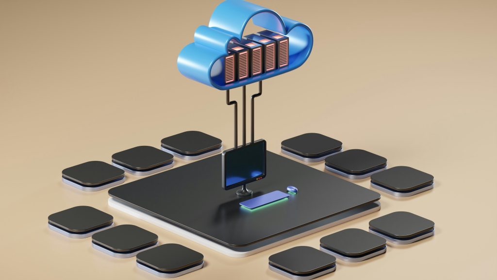 Cloud computing infrastructure representing Azure cost and FinOps management